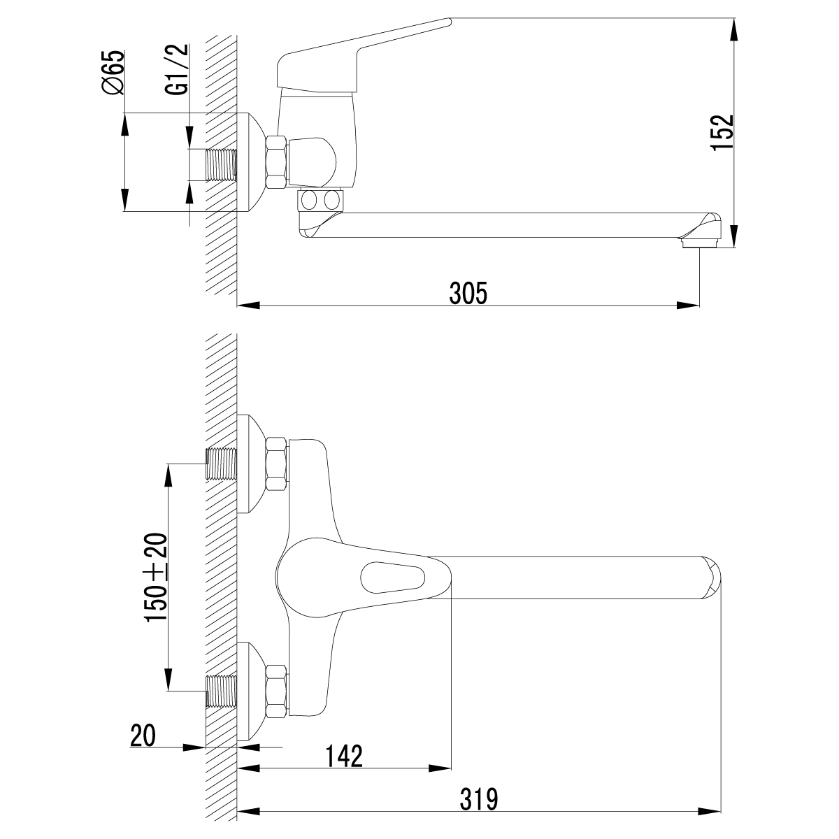 Смеситель для кухни Lemark Luna LM4111C