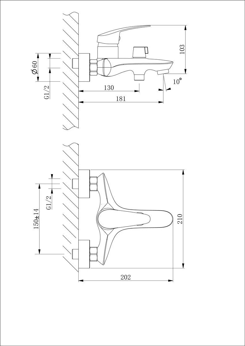 Смеситель для ванны с душем Lemark Linara LM0414C