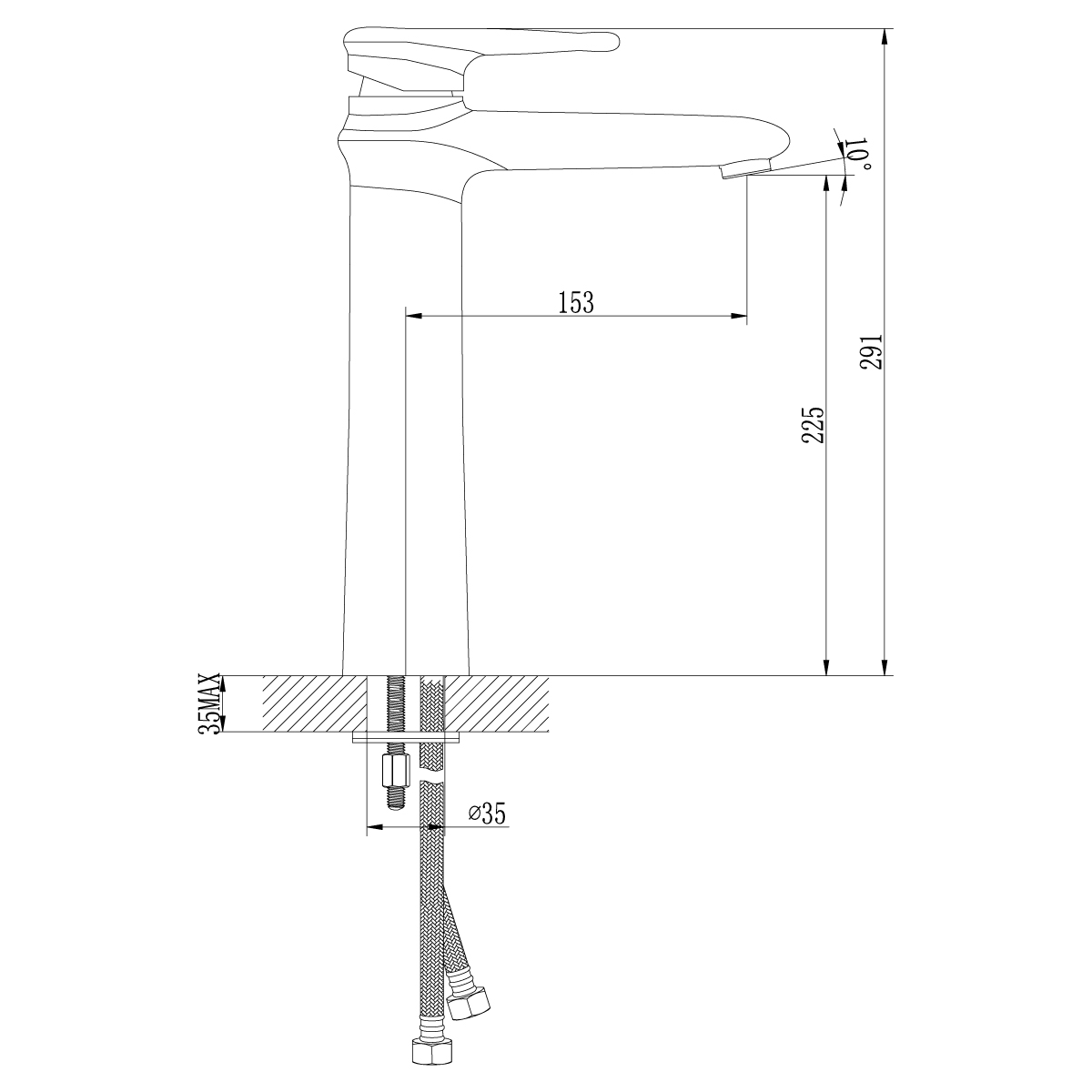 Смеситель для раковины Lemark Status LM4409C