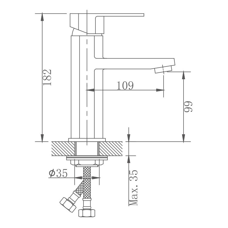 Смеситель для раковины Haiba HB806 HB10806