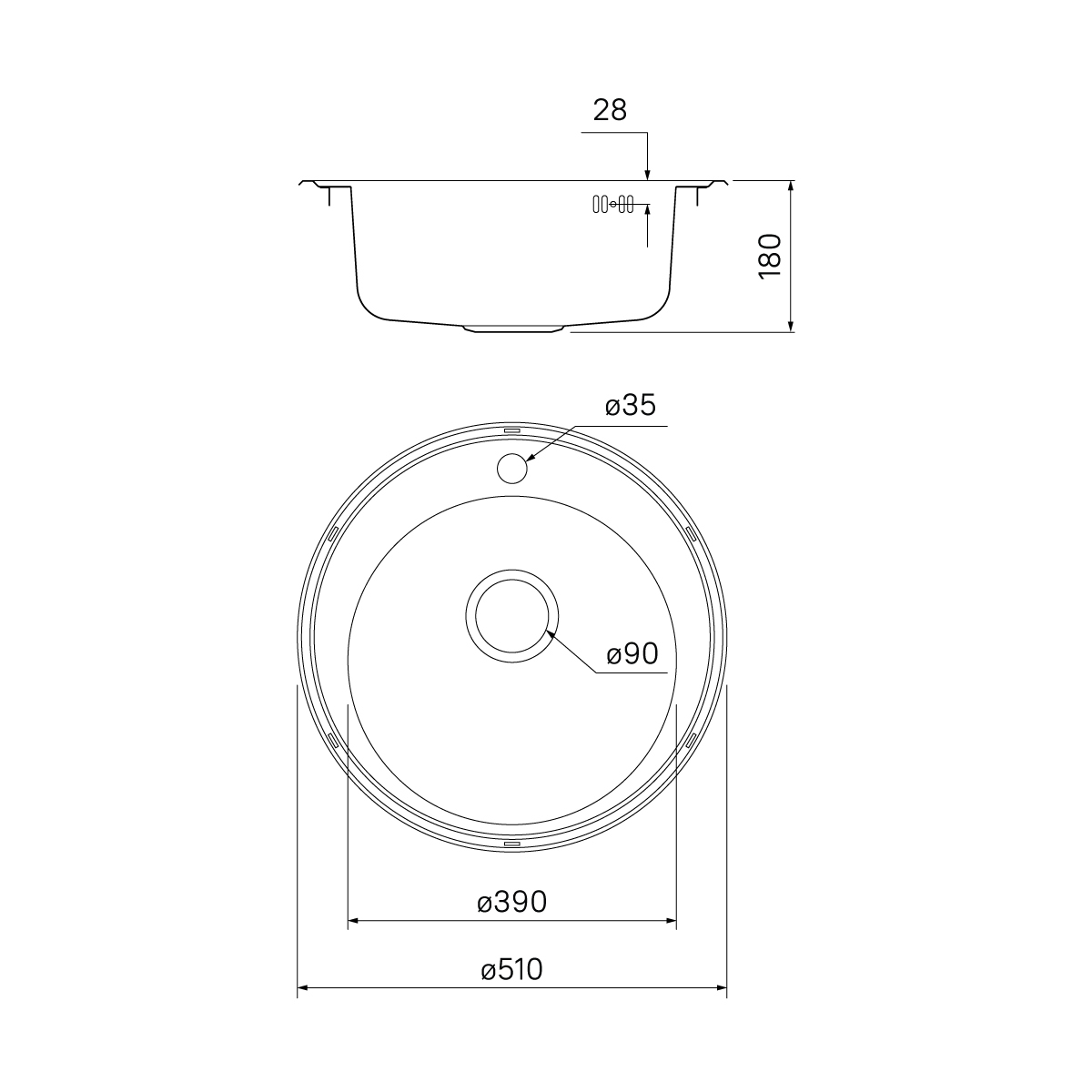 Мойка кухонная IDDIS Basic BAS51P0i77