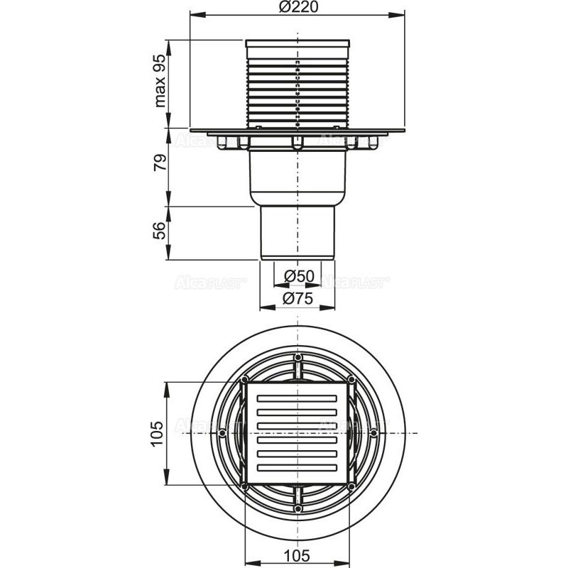 Душевой трап AlcaPlast APV APV203