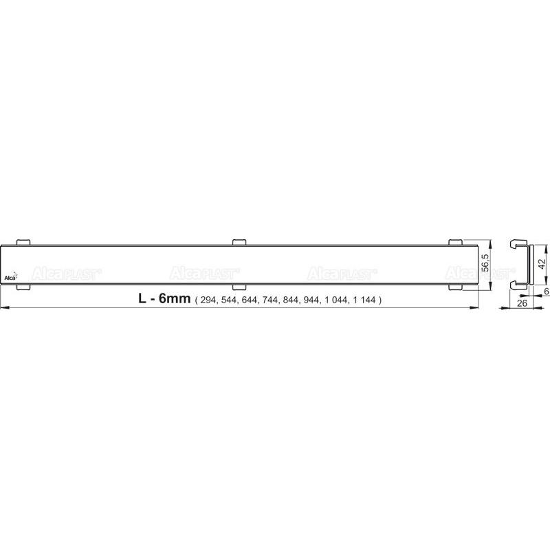 Душевой лоток AlcaPlast APZ106 -1050 105 см