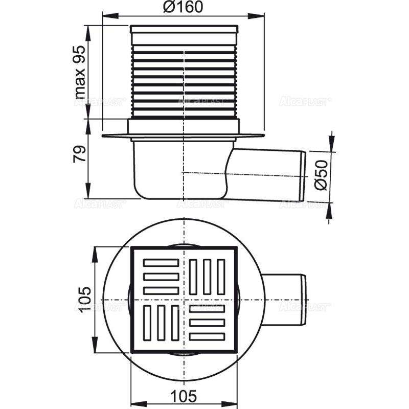 Душевой трап AlcaPlast APV 5111