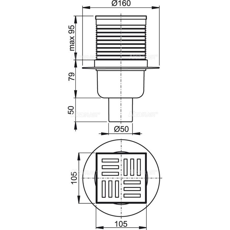 Душевой трап AlcaPlast APV 6111