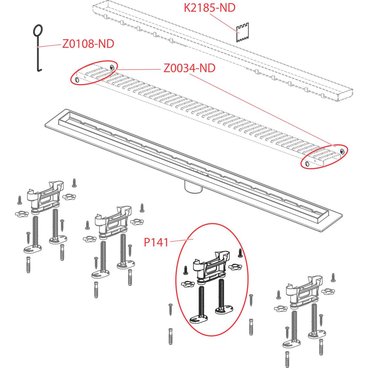 Душевой лоток AlcaPlast APZ2012 -550 без решетки