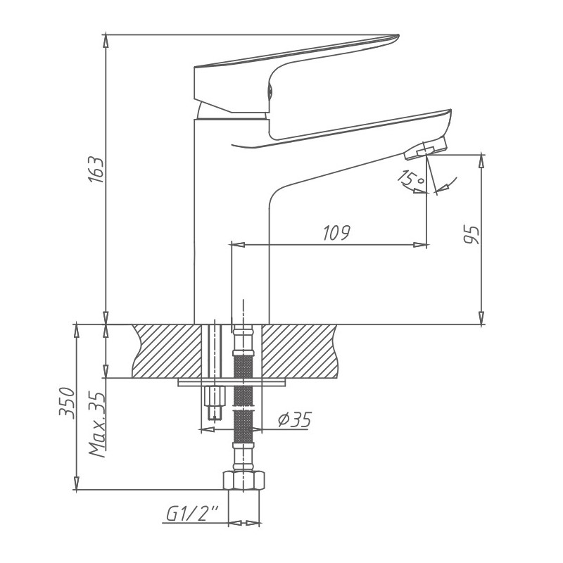 Смеситель для раковины Haiba HB10506