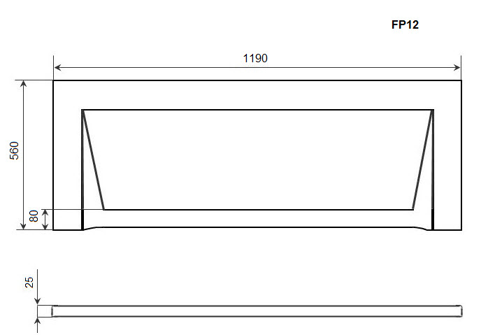 Экран Timo FP12 119x56