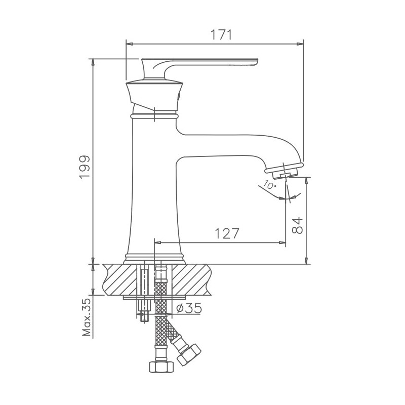 Смеситель для раковины Haiba HB10181-5