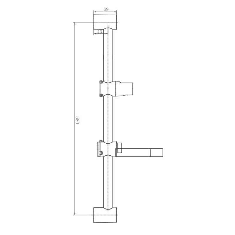 Душевая штанга Haiba HB8005