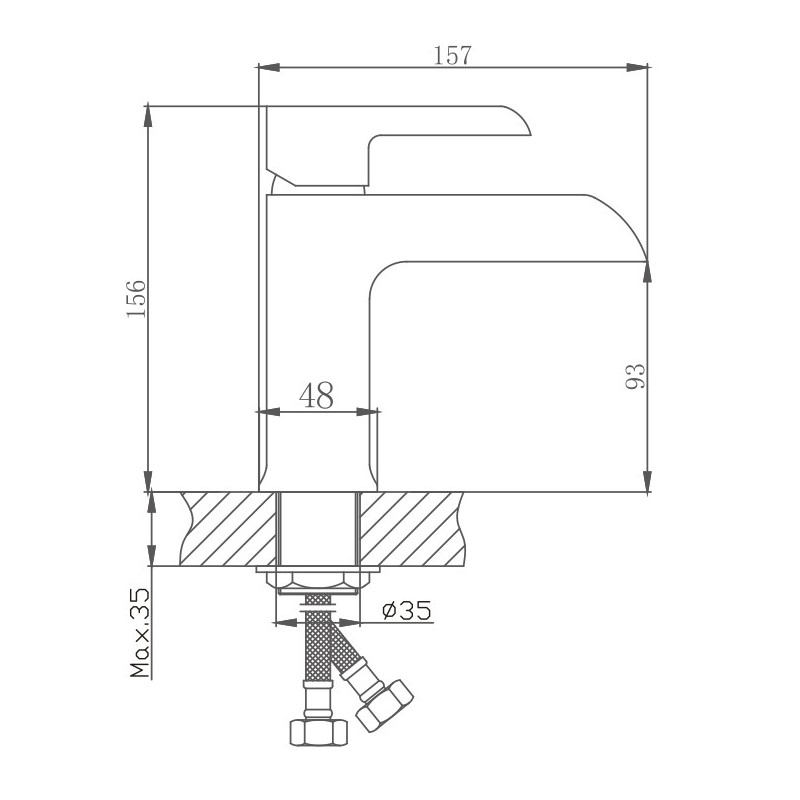 Смеситель для раковины Haiba HB805-8 HB10805-8