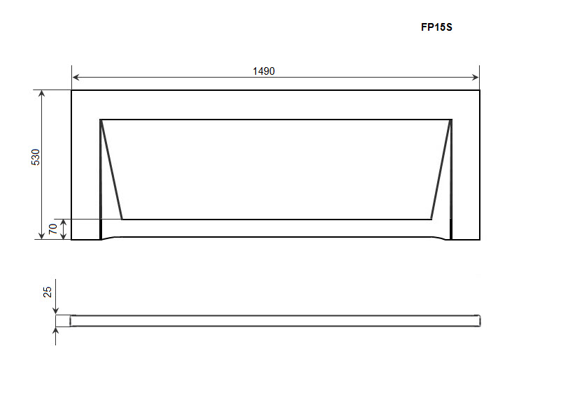 Экран Timo FP15S 149x53