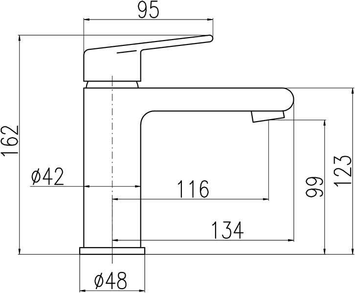 Смеситель для раковины Rav Slezak Colorado CO229.5