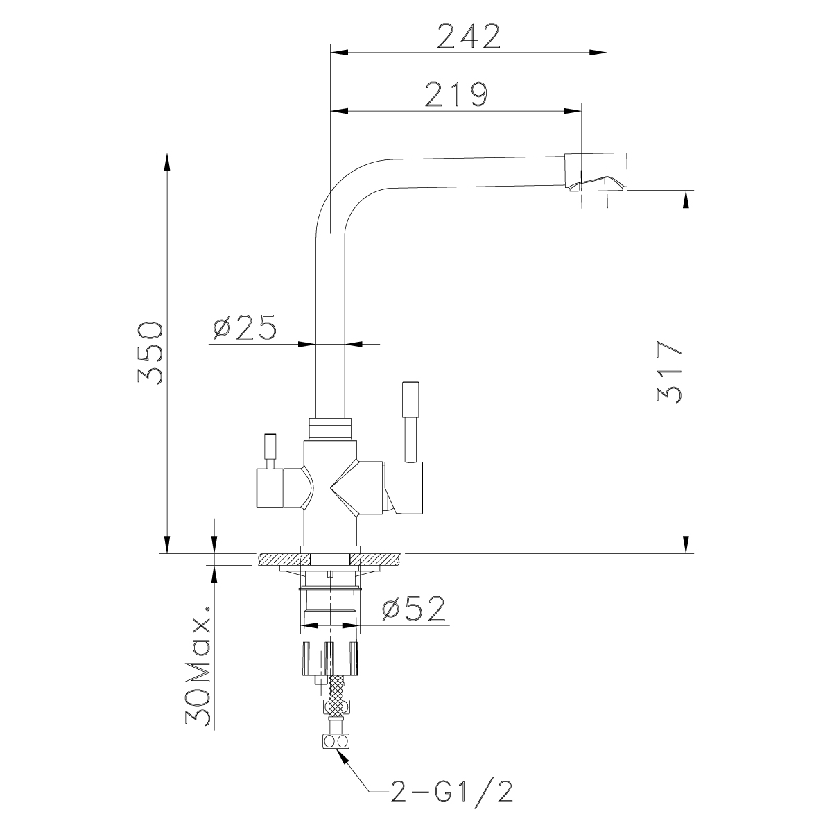 Смеситель для кухни Lemark Expert LM5060S