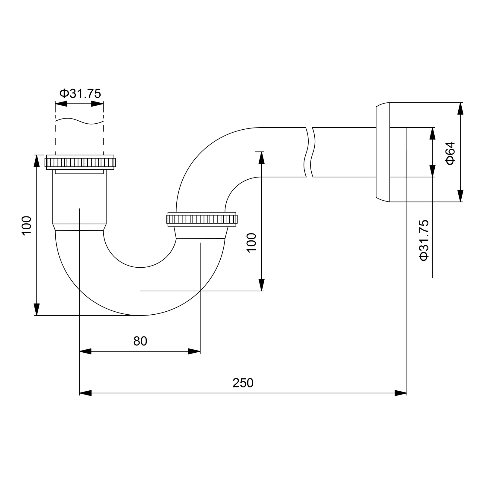 Сифон для раковины Timo 961/03L