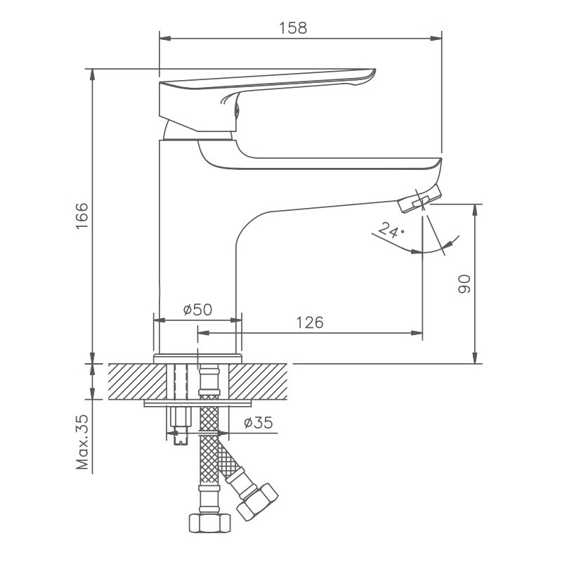 Смеситель для раковины Haiba HB198 HB10198