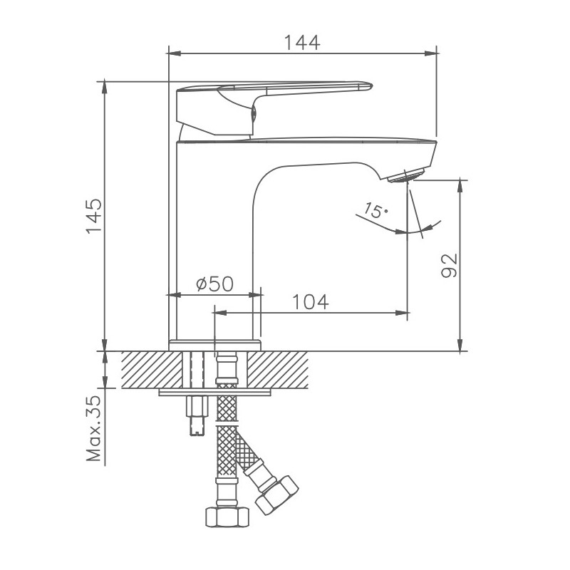 Смеситель для раковины Haiba HB563 HB10563