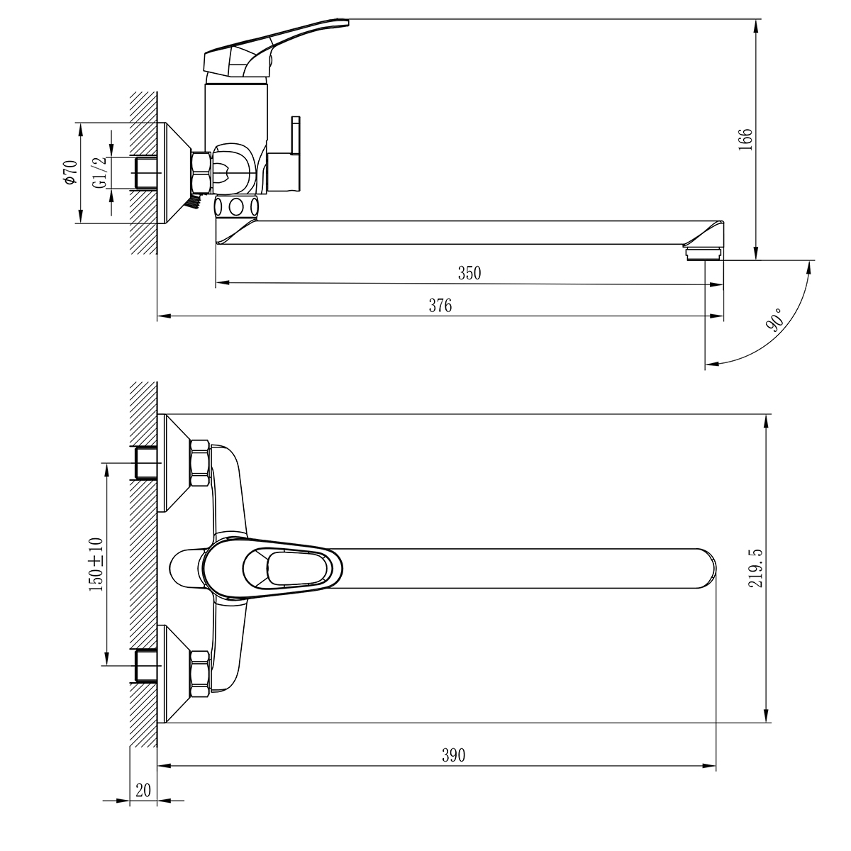 Универсальный смеситель Rossinka B B35-32