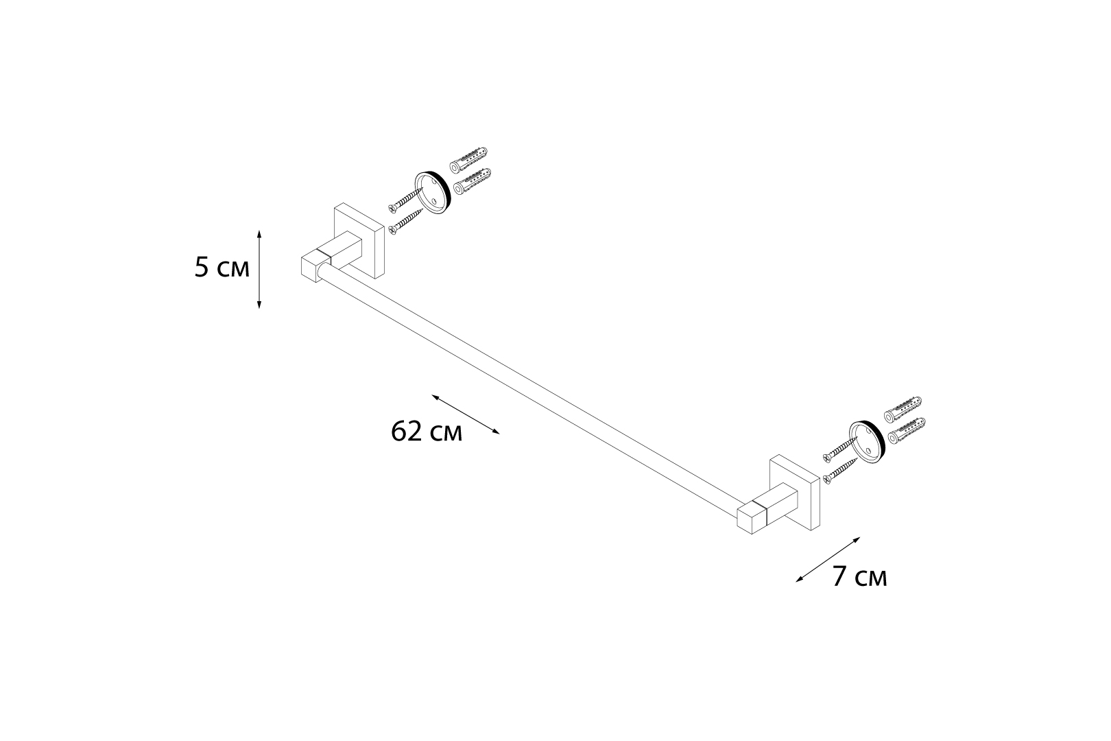 Полотенцедержатель Fixsen Metra FX-11101