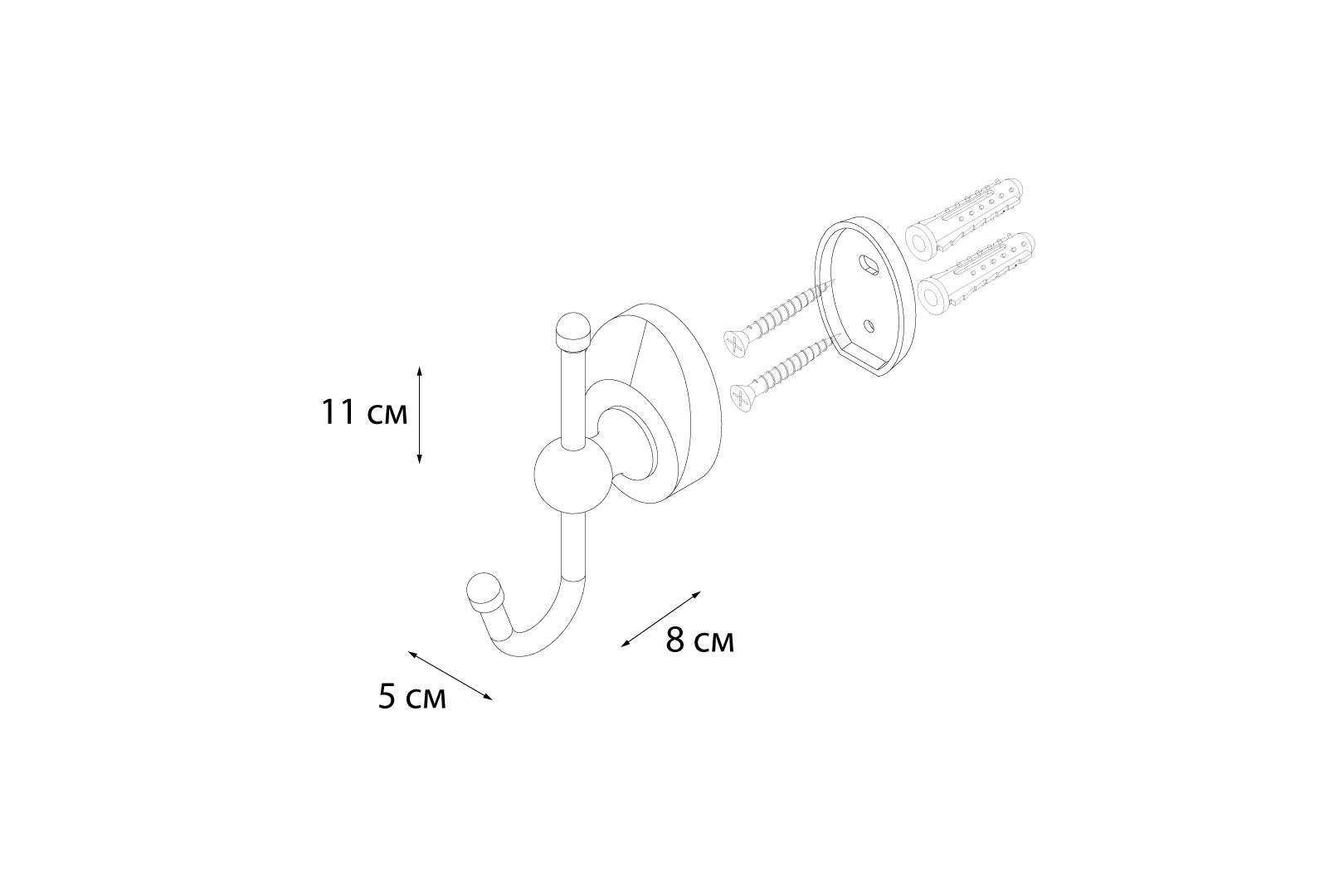 Крючок Fixsen Europa FX-21805A