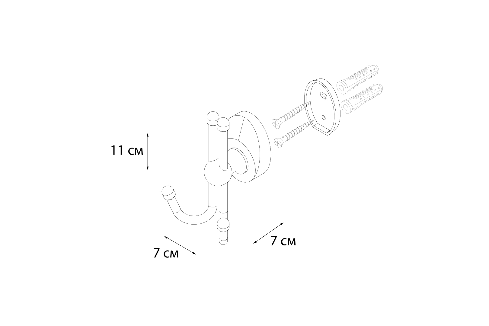 Крючок Fixsen Europa FX-21805B