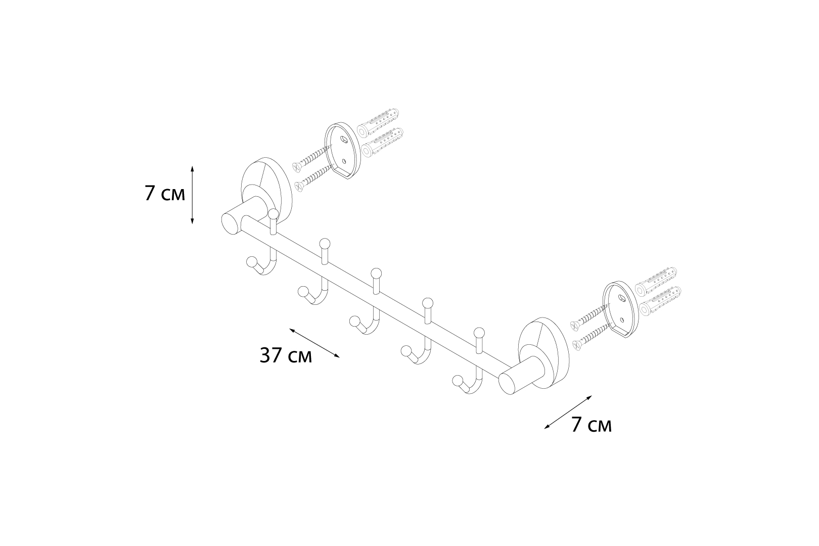 Крючок Fixsen Europa FX-21805-5