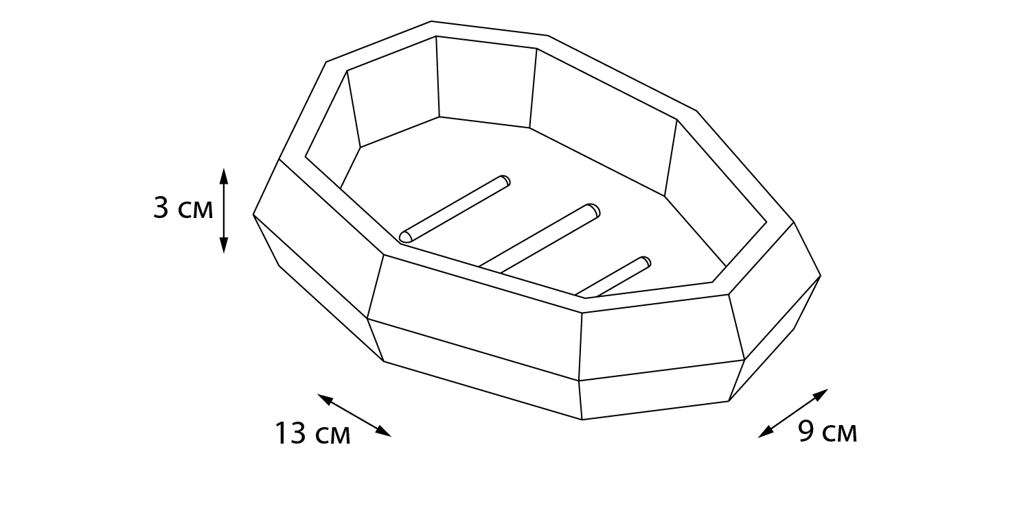 Мыльница Fixsen Flat FX-290-4