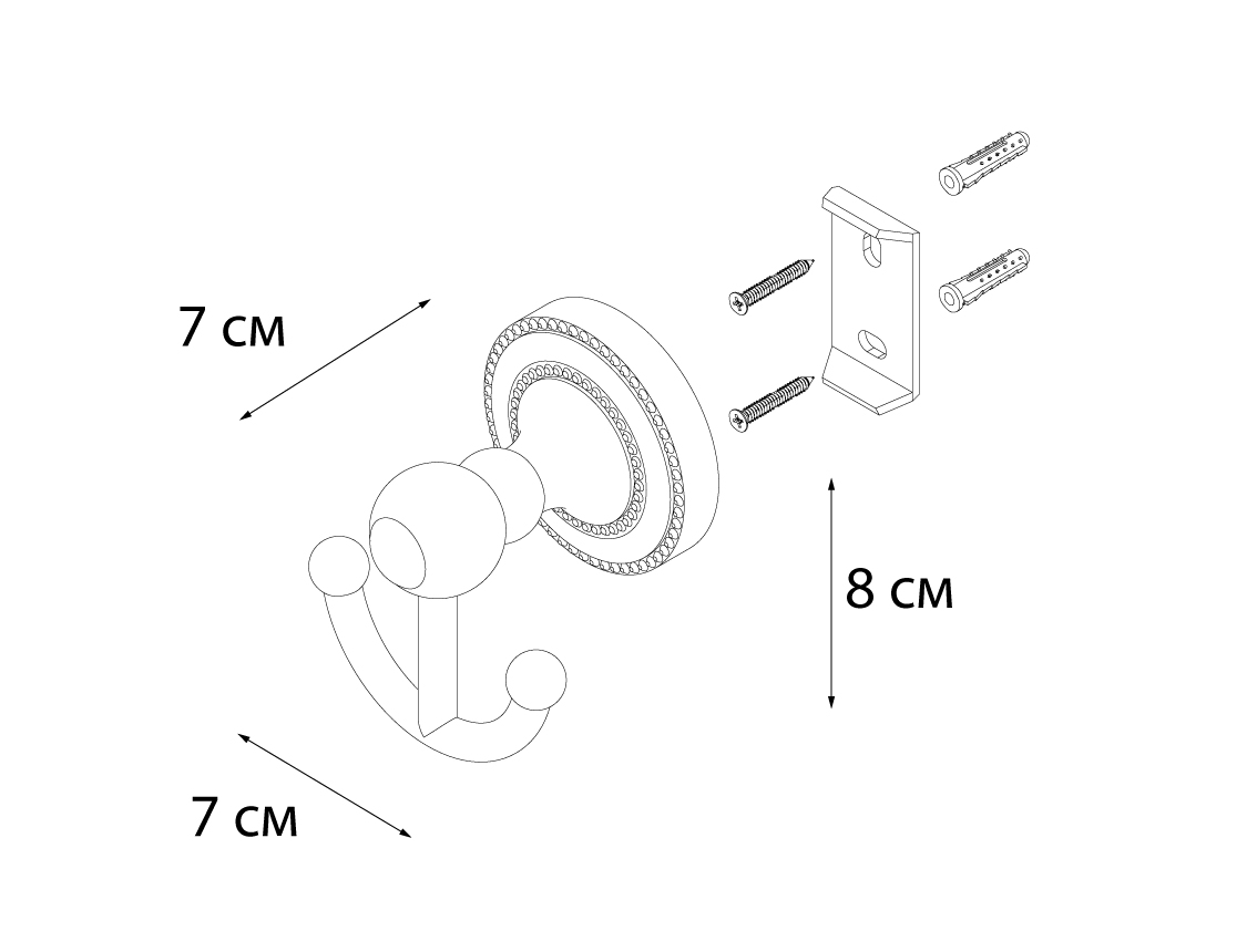 Крючок Fixsen Style FX-41105A