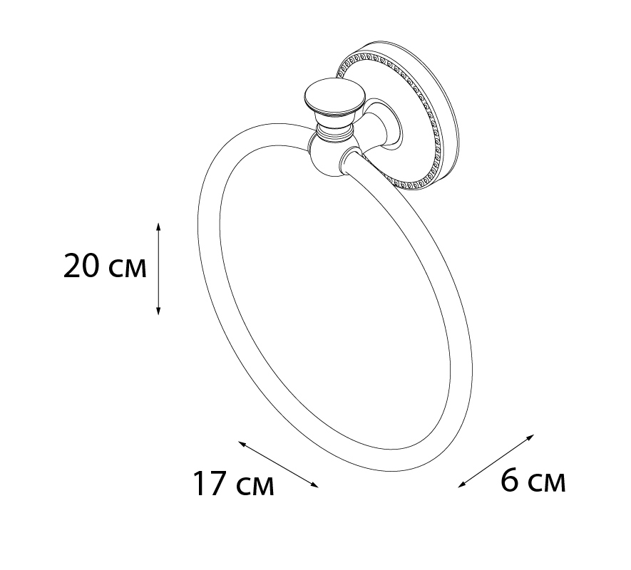 Полотенцедержатель Fixsen Adele FX-55011 кольцо