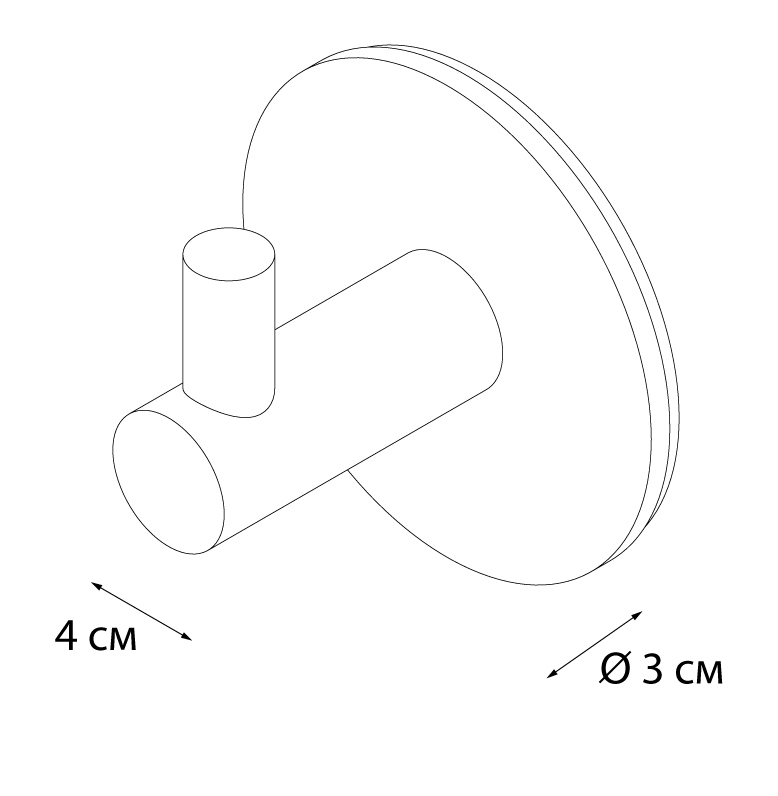 Крючок Fixsen Equipment хром, 2 шт.