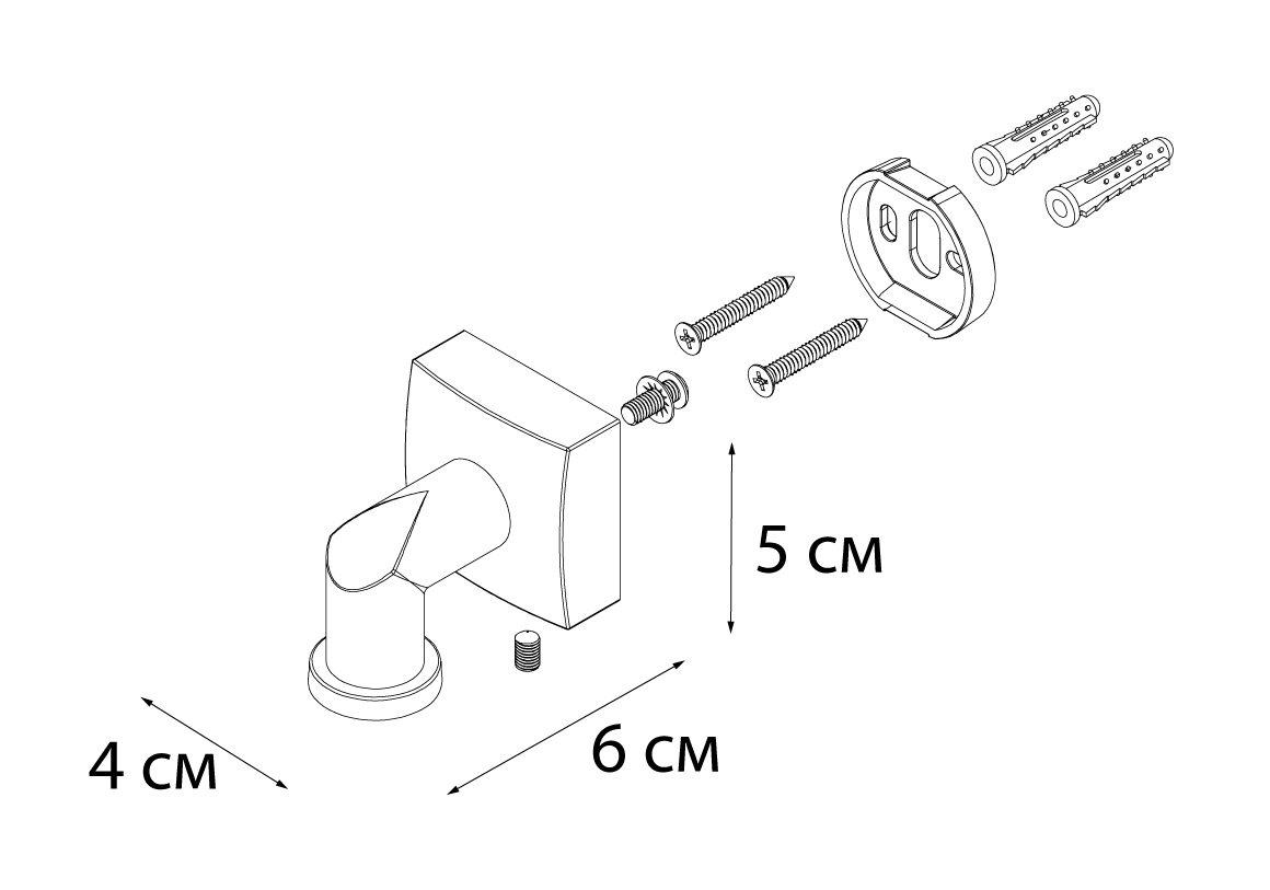 Мыльница Fixsen Kvadro FX-61309A магнитная