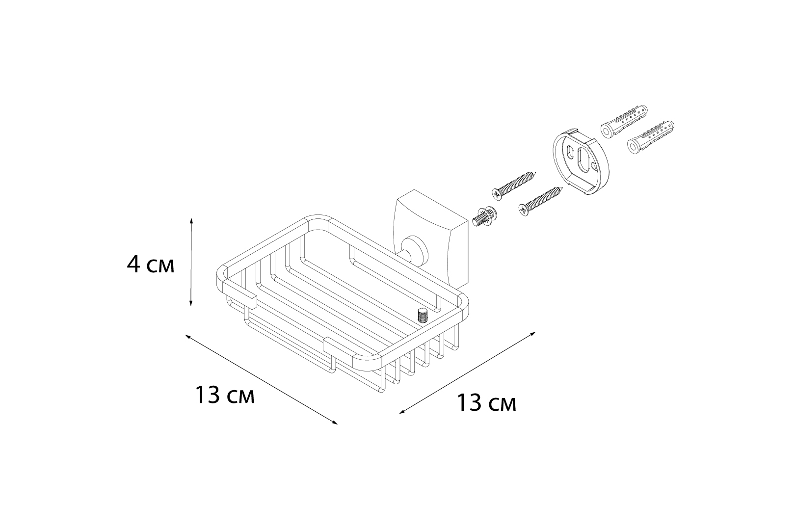 Мыльница Fixsen Kvadro FX-61309