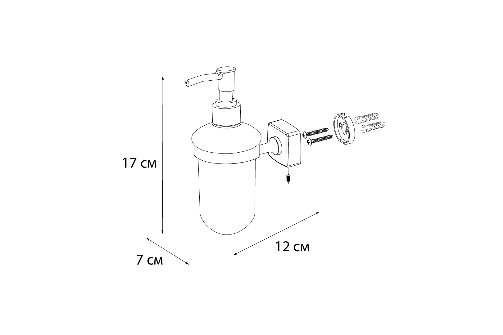 Дозатор Fixsen Kvadro FX-61312