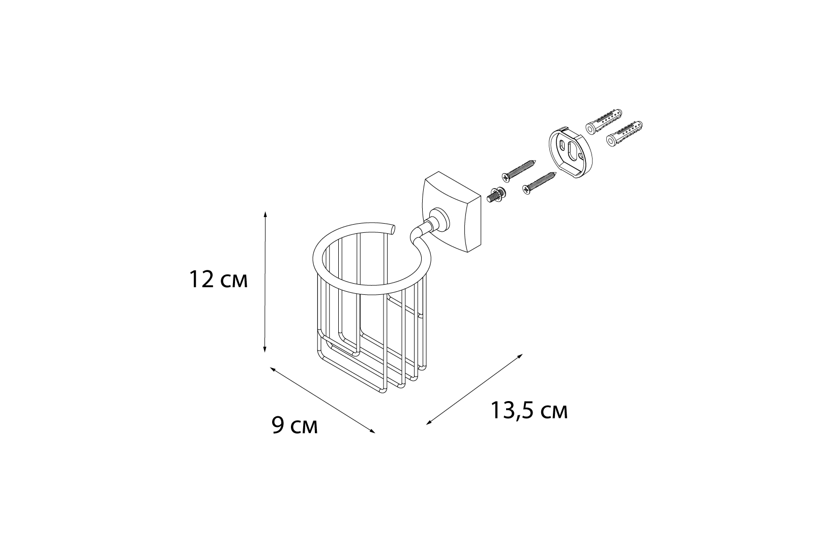 Держатель освежителя воздуха Fixsen Kvadro FX-61314