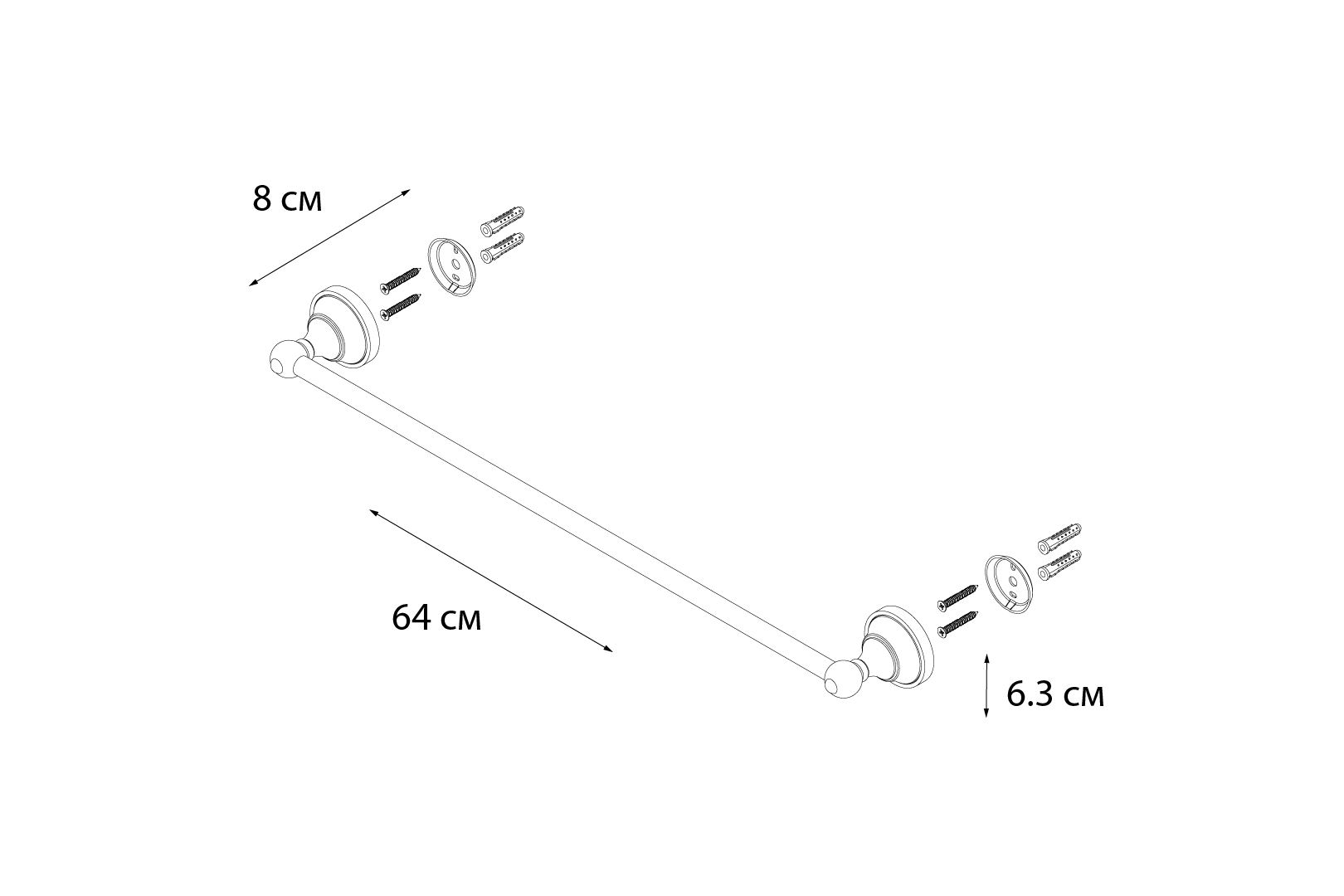 Полотенцедержатель Fixsen Bogema FX-78501