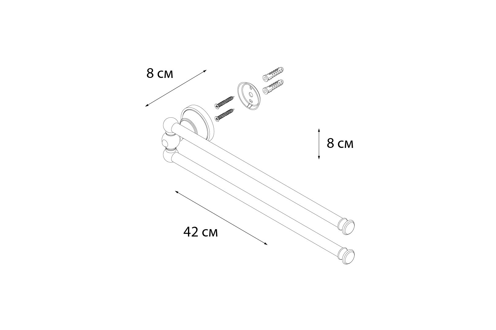 Полотенцедержатель Fixsen Bogema FX-78502A