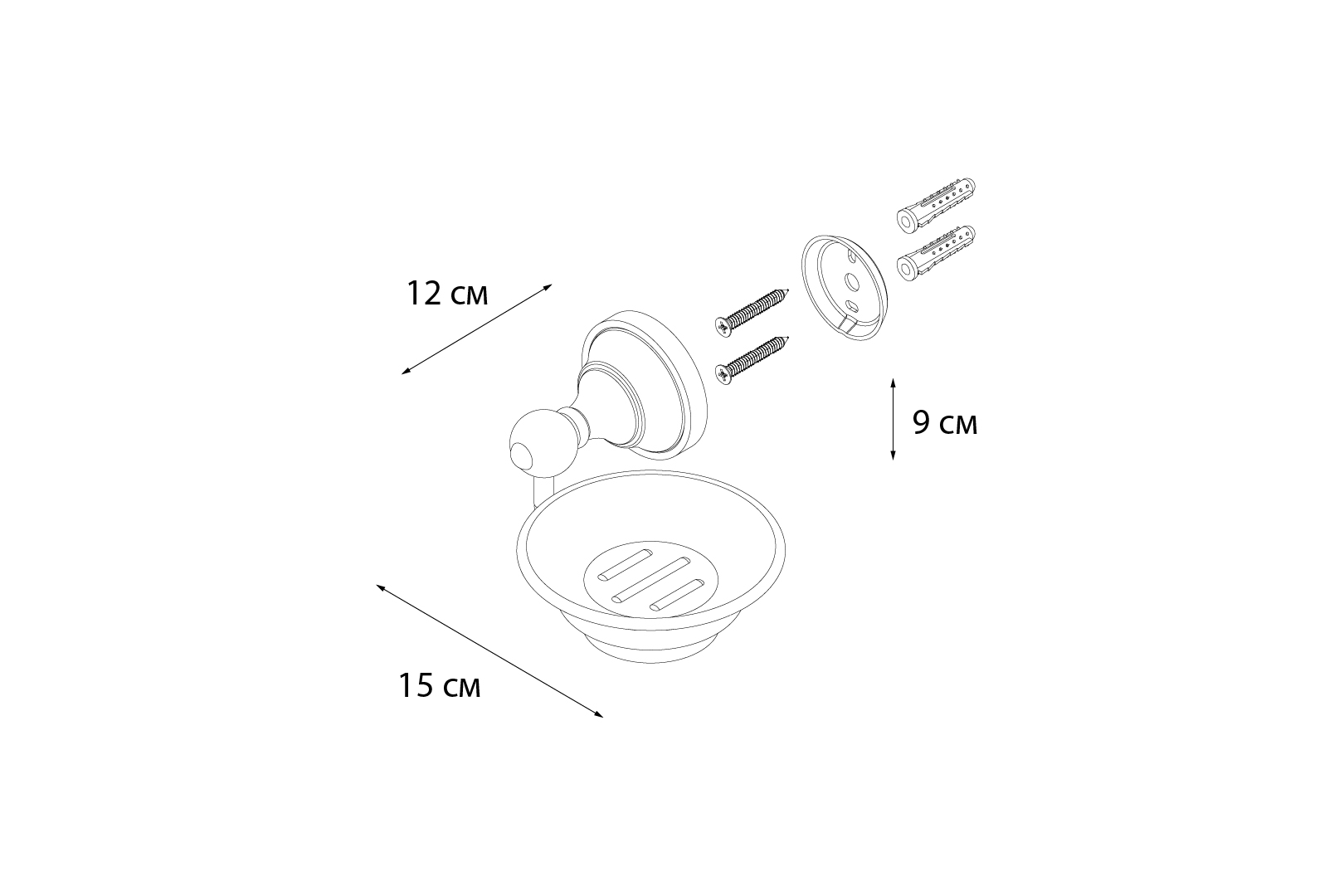 Мыльница Fixsen Bogema FX-78508