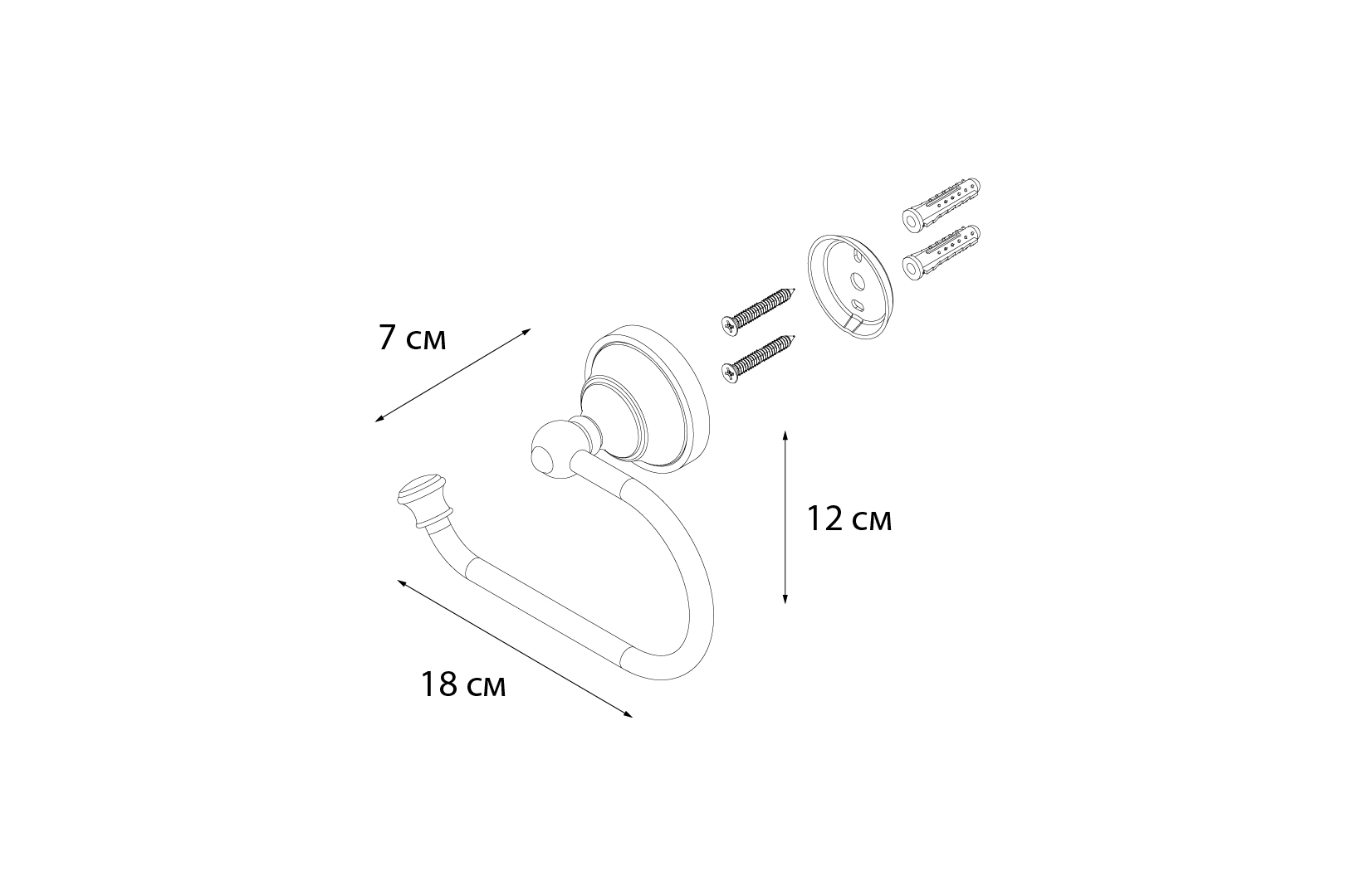 Держатель туалетной бумаги Fixsen Bogema FX-78510A