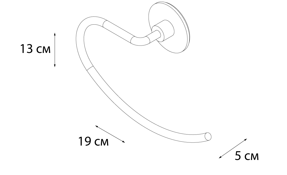 Полотенцедержатель Fixsen Round FX-92111