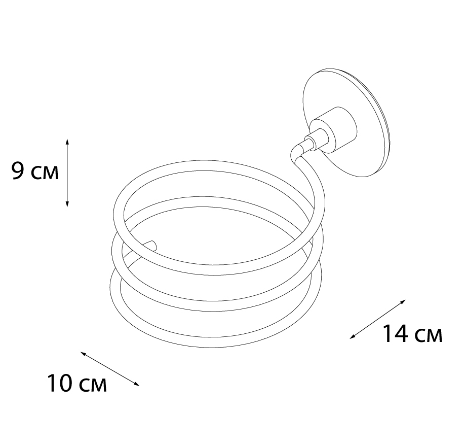 Держатель для фена Fixsen Round FX-92119