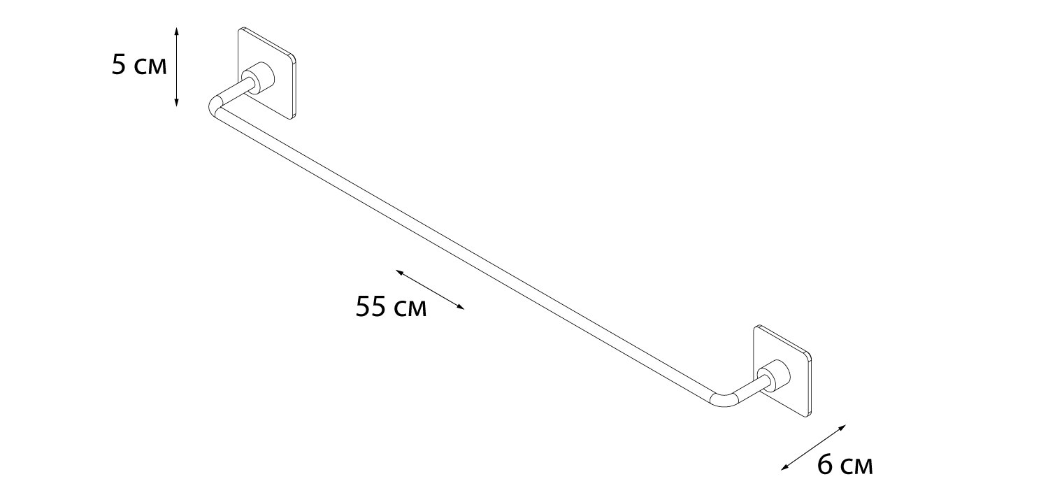 Полотенцедержатель Fixsen Square FX-93101A