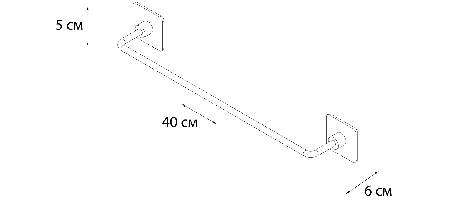 Полотенцедержатель Fixsen Square FX-93101