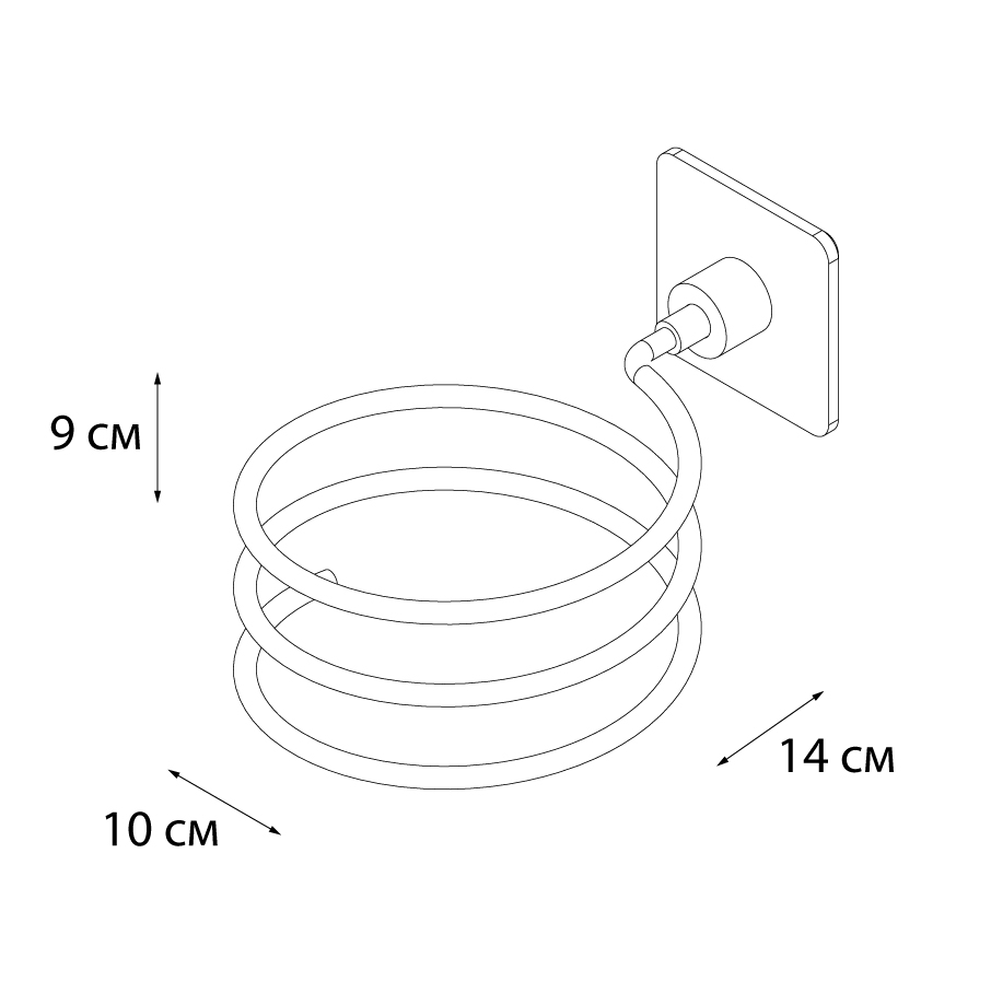 Держатель для фена Fixsen Square FX-93119