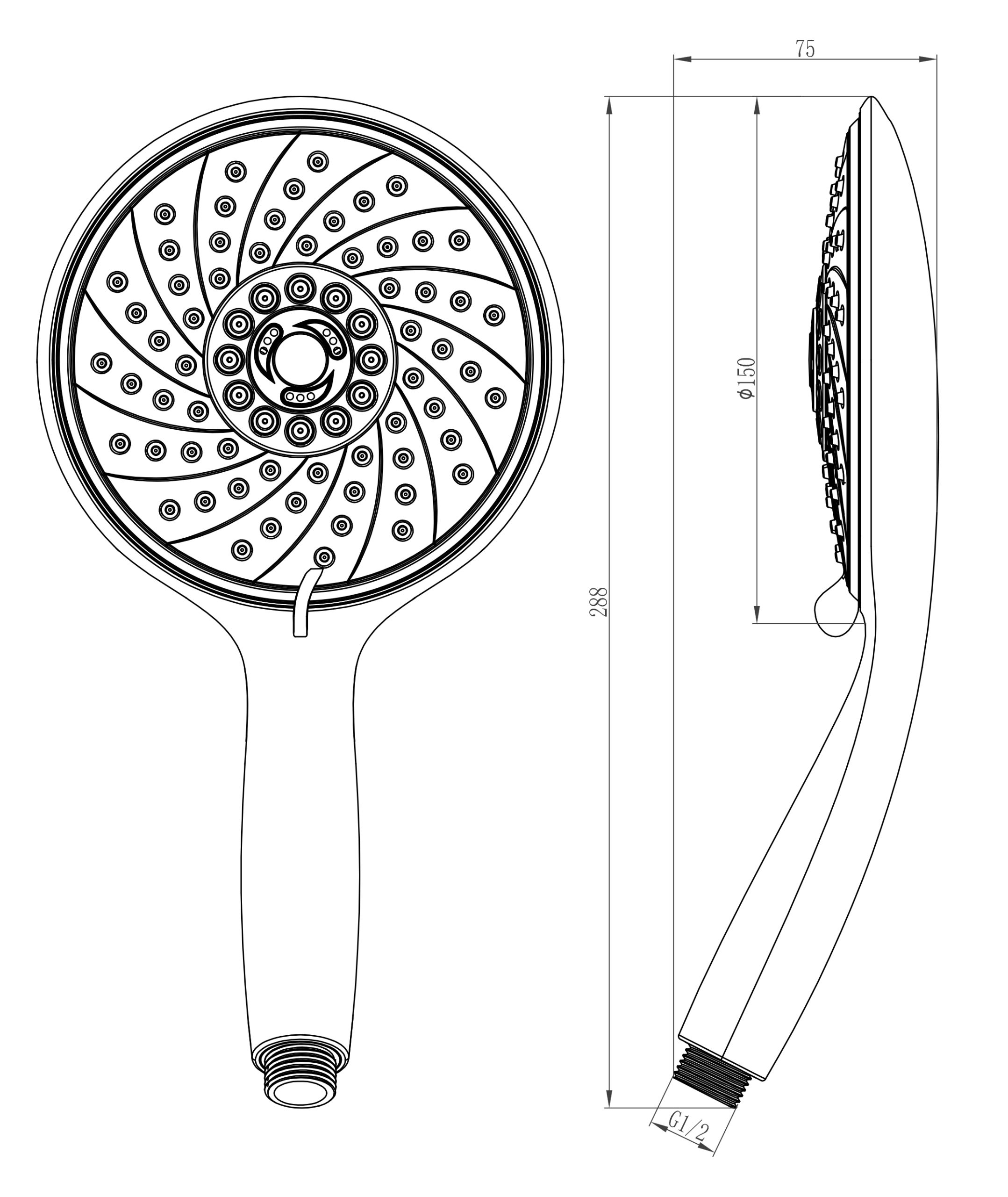 Душевая лейка Lemark LM0816C