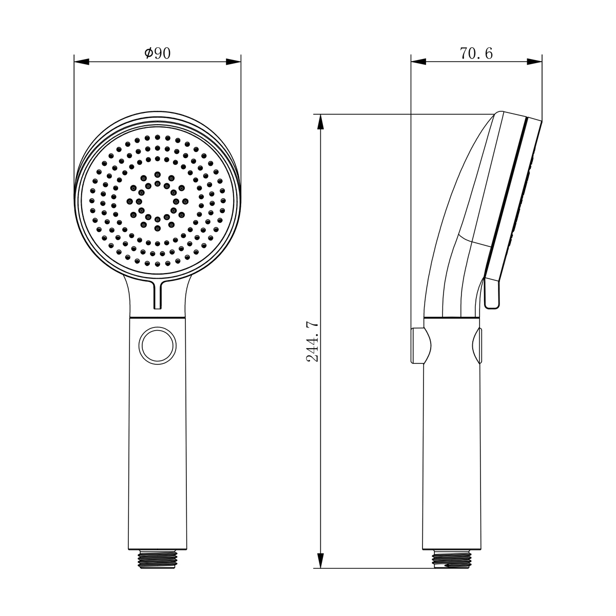 Душевая лейка Lemark LM0819CW