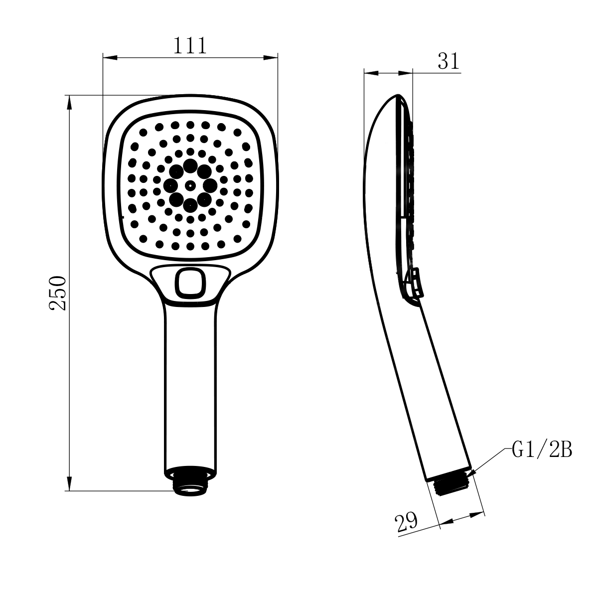 Душевая лейка Lemark LM1014C