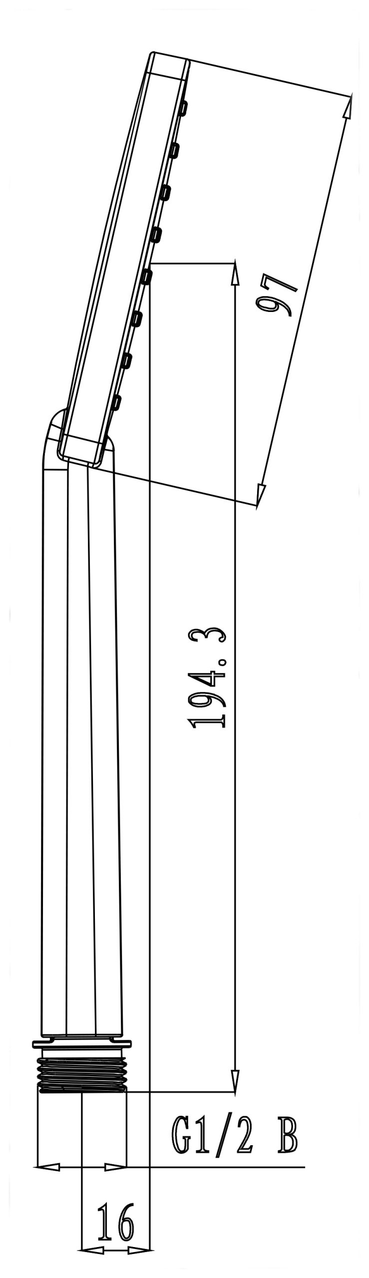 Душевая лейка Lemark LM1411C