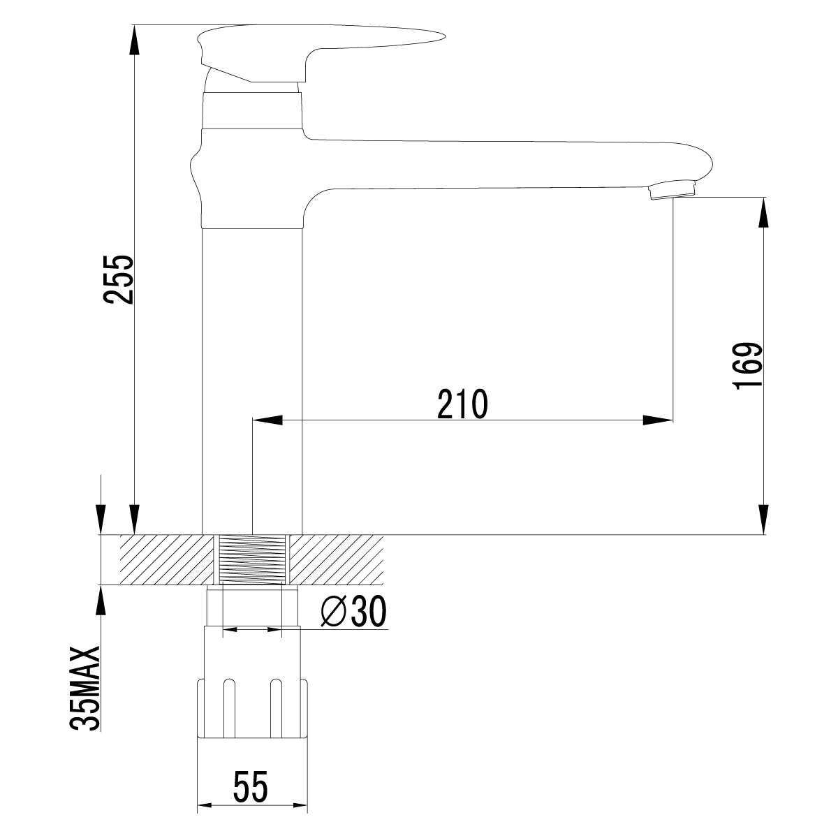 Смеситель для кухни Lemark Status LM4404C