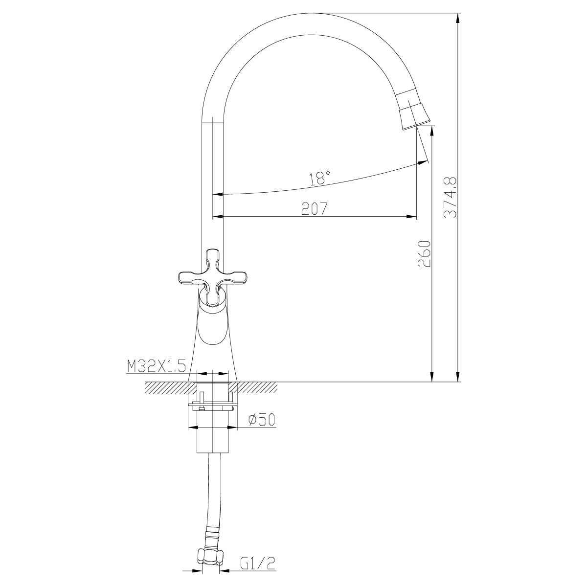 Смеситель для кухни Lemark Duetto LM5704C