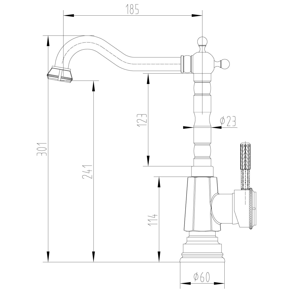 Смеситель для кухни Lemark Jasmine LM6605B